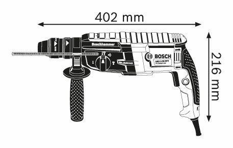 Vrtací kladivo BOSCH GBH2-28F + L-Boxx