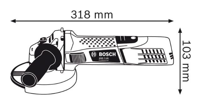 Úhlová bruska BOSCH GWS 7-125 RSP