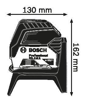 Křížový bodový laser BOSCH GCL2-15G + RMI + BM3