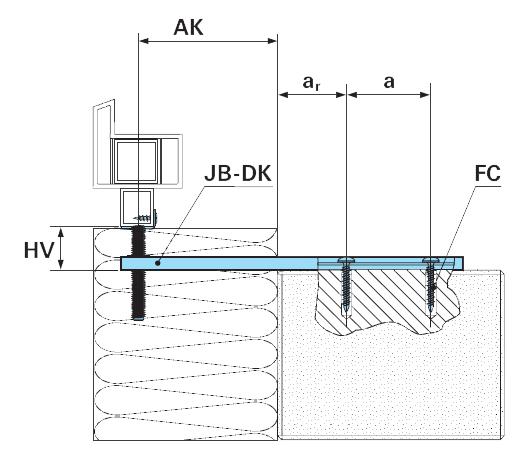 Nosná konzola JB-DK HVW dřevěné okna