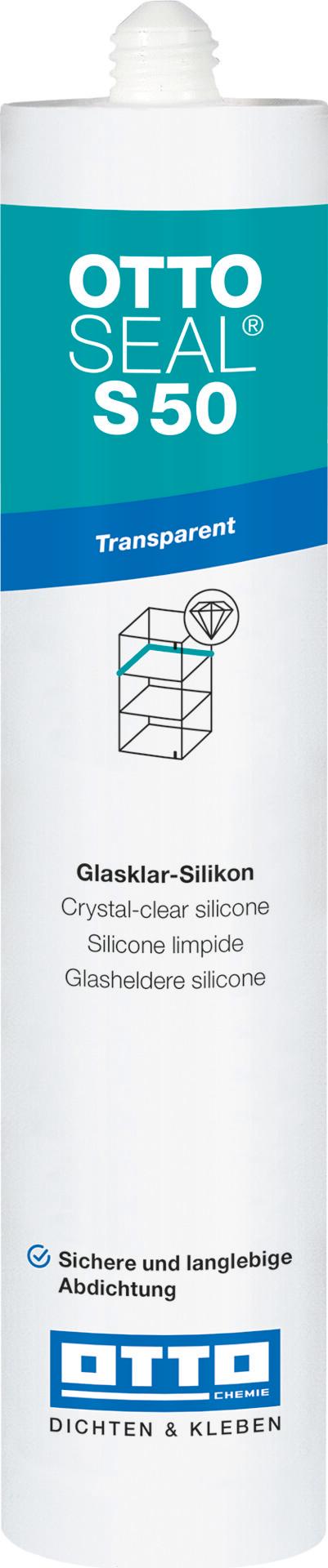 Čirý sklářský silikon OTTOSEAL S50 310 ml