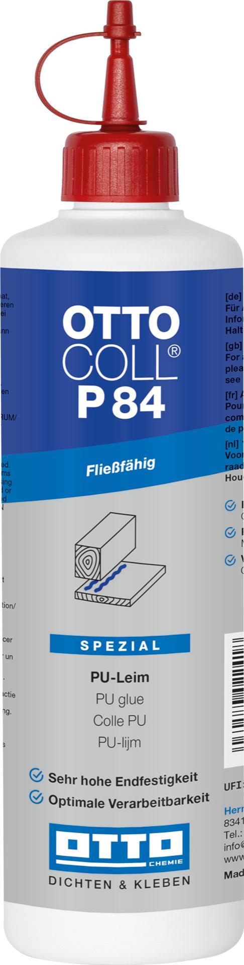 Tekuté polyuretanové lepidlo OTTOCOLL P84 D4 500 ml